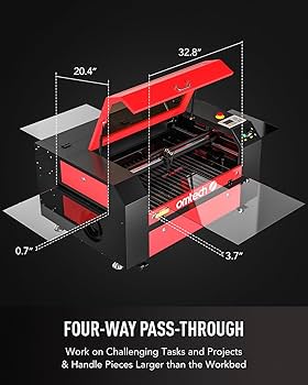 Amazon.com: OMTech 60W CO2 Laser Engraver with LightBurn